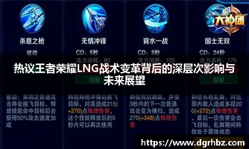 热议王者荣耀LNG战术变革背后的深层次影响与未来展望